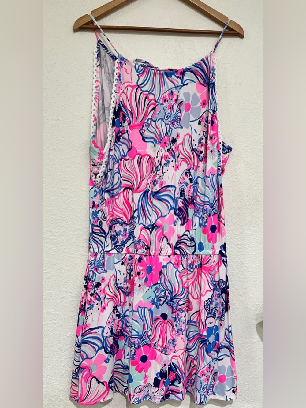 Lilly Pulitzer Gianna Skort Romper in Prosecco Pink Make a Splash